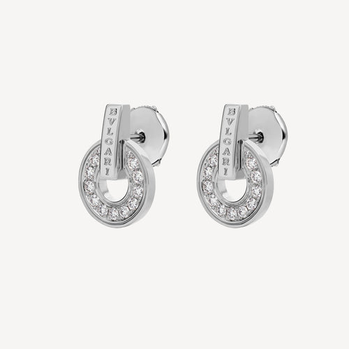 Bvlgari 18K White Gold Earrings