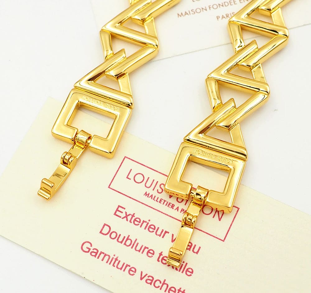Louis Vuitton Volt Curb Chain Large 18K Gold Bracelet