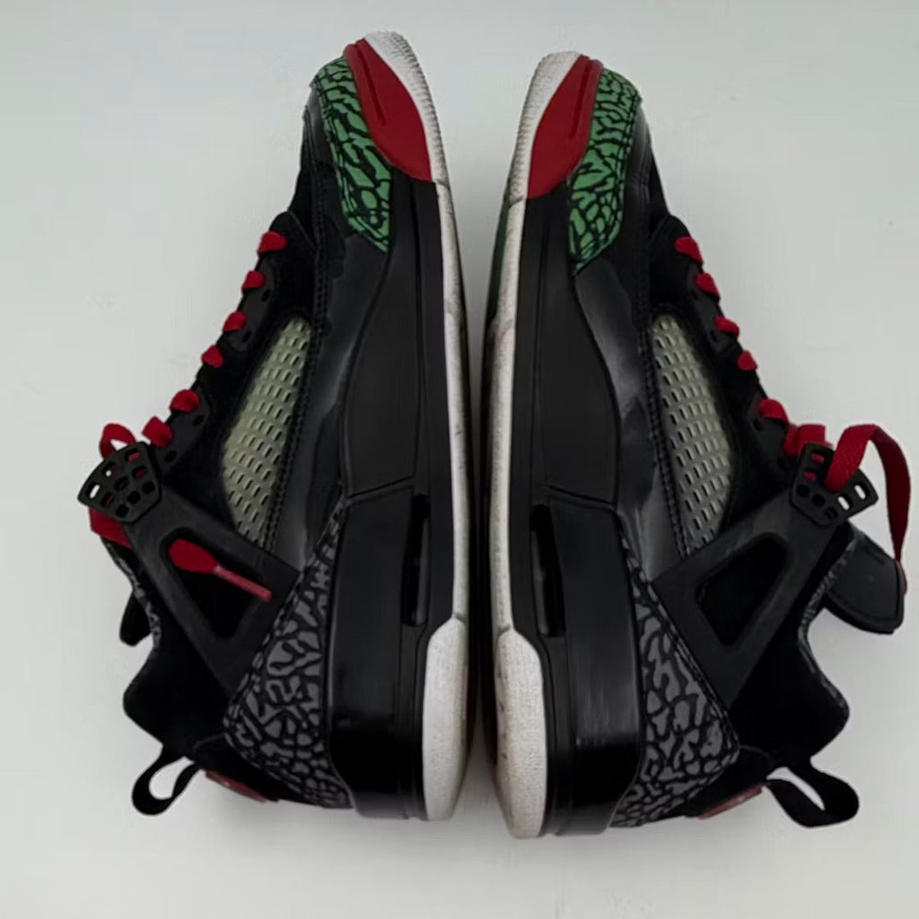 Used - Air Jordan Spizike Low Black Classic Green White Varsity Red - US M 8 - detail 2