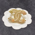Chanel Pearl Gold 18K Gold Brooch