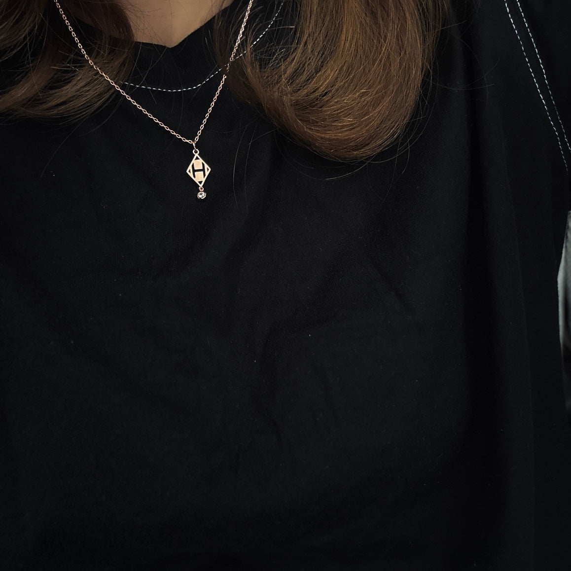 Hermes Gambade Pendant 18K Gold Necklace