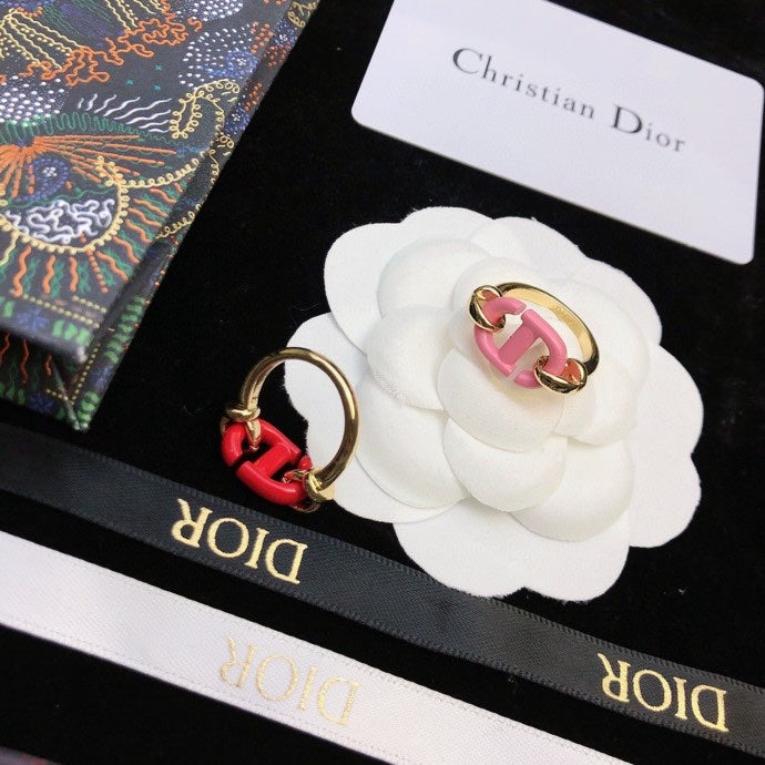 Dior Red Heart 18K Gold Ring