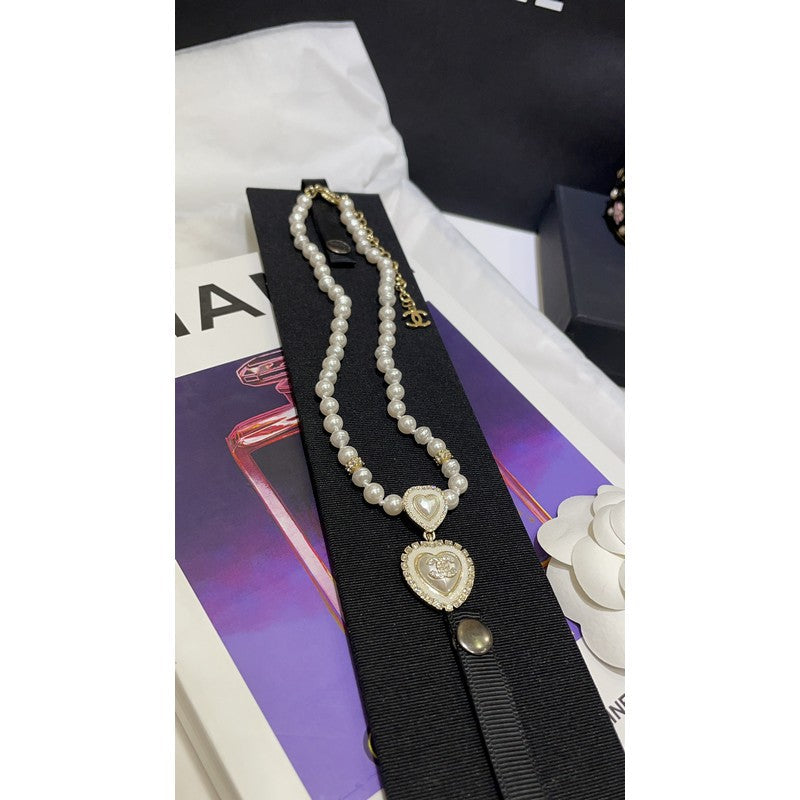 Chanel 24A Pearl 18K Gold Necklace