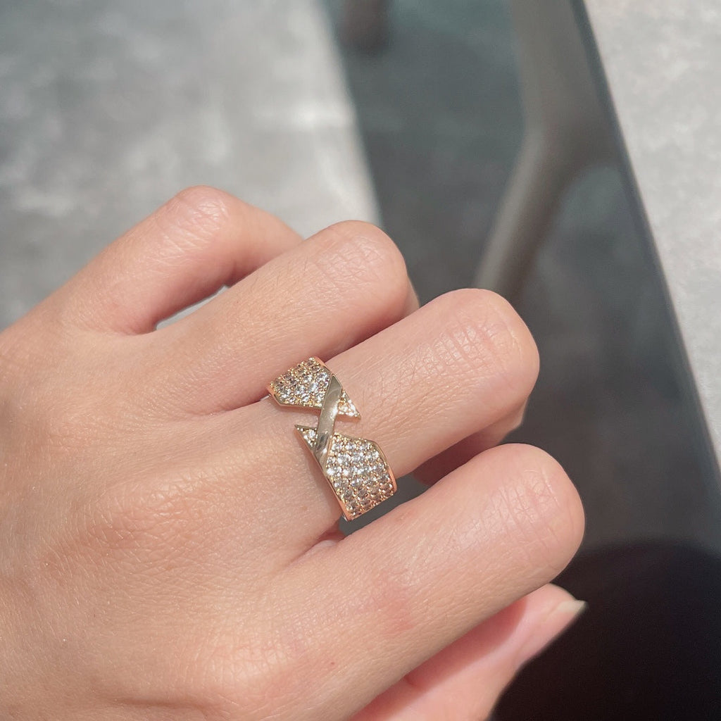Liens Diamond 18K Gold Ring