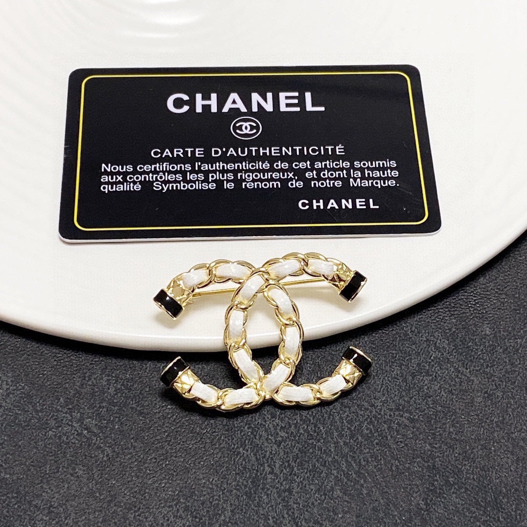 Chanel Pearl 18K Gold Brooch
