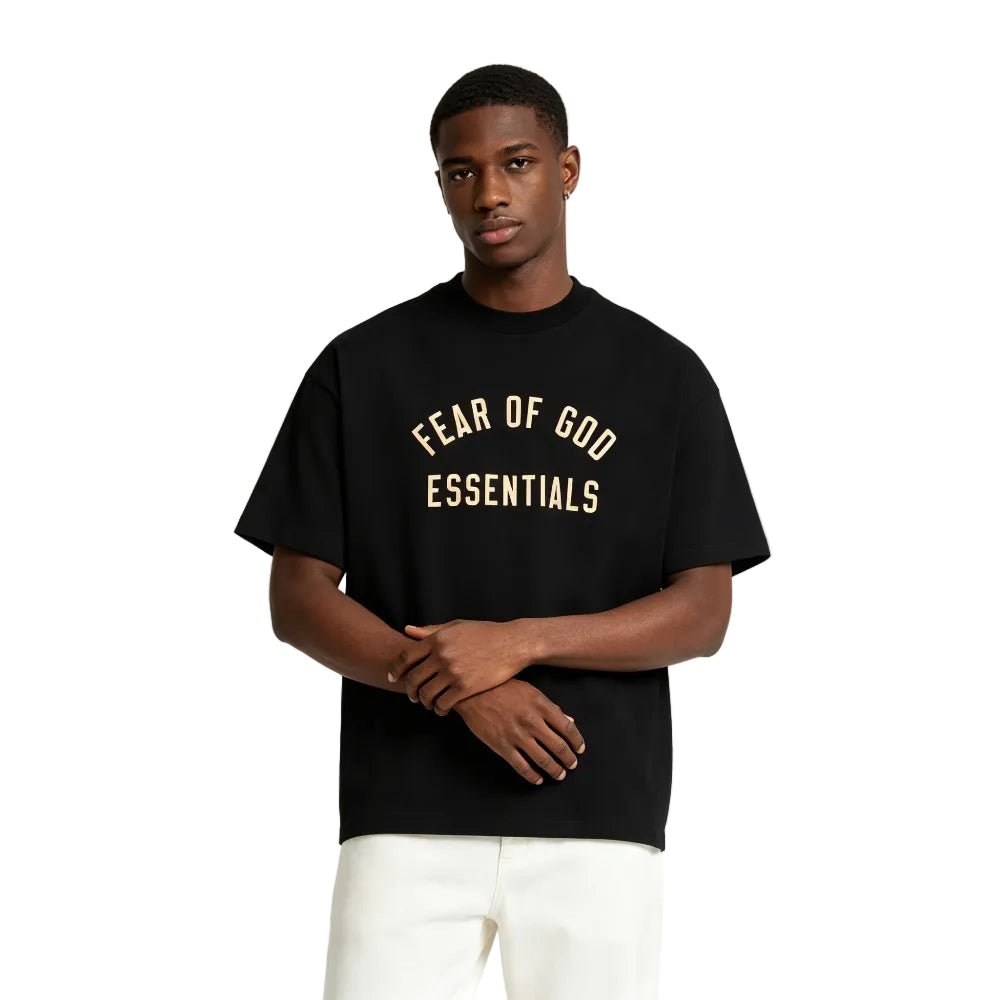 Fear of God Essentials Jersey Crewneck T-Shirt Black