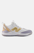 New Balance Men's 3000v8 Energy Turf Athletic Shoes - White/Fresh Air And Gold Metallic