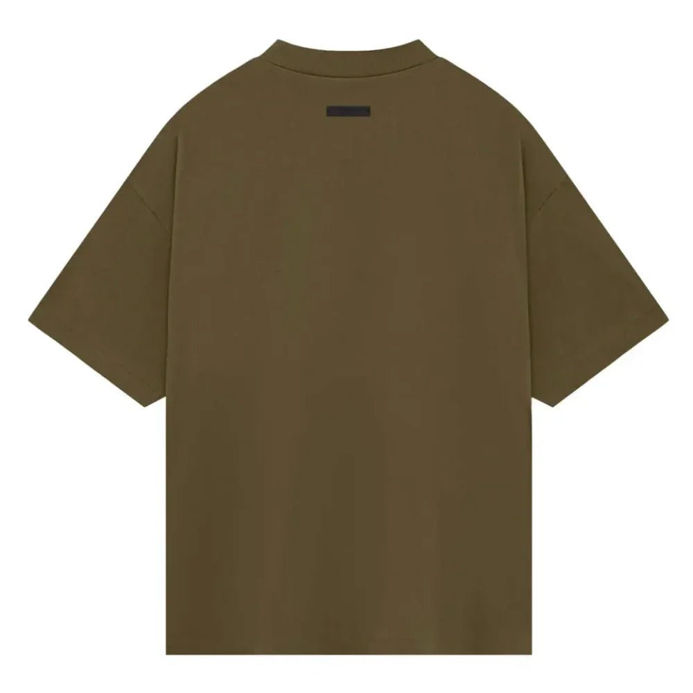 Fear of God Essentials Jersey Crewneck T-Shirt Olive